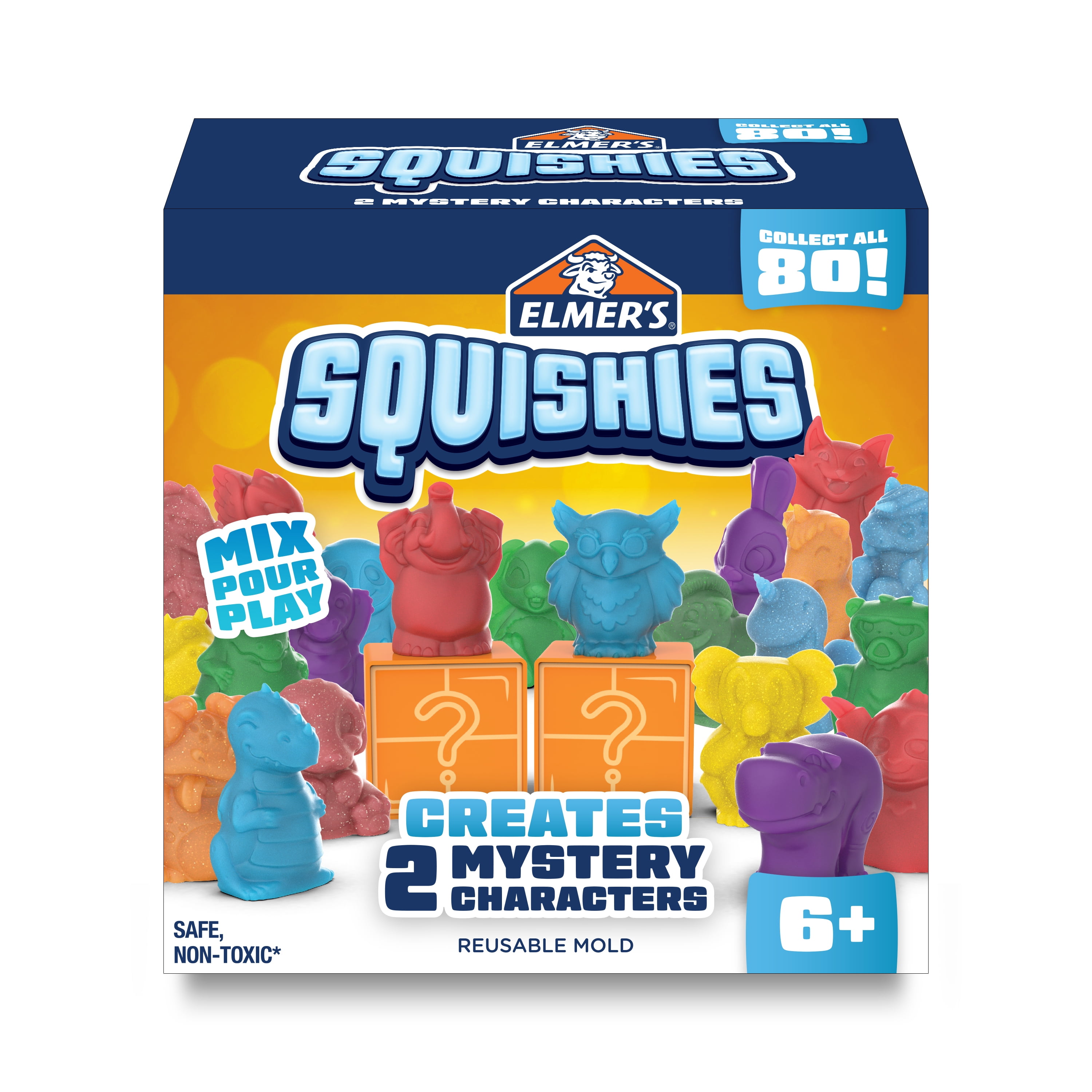 Sudan Skubbe Spytte ud Elmer's Squishies DIY Squishy Toy Kit, 2 Count Mystery Characters -  Walmart.com