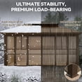 thumbnail image 6 of Hommow  12x16 Sunroom Gazebo, Polycarbonate Roof Outdoor Solarium with Sliding Door & Adjustable Window Panels, Enclosed Patio Sunroom with Mesh Screens, Aluminum Frame Backyard Enclosur, 6 of 8