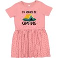 thumbnail image 3 of Inktastic Rather Be Camping Girls Toddler Dress, 3 of 5