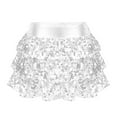 thumbnail image 1 of XUNZOO Jupe-Culotte à Sequins et Volants pour Filles, Mini Argent 4, 1 of 9