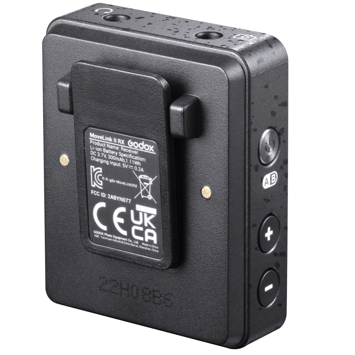 Godox MoveLink II M2 2.4GHz Wireless Microphone System, Black