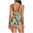 thumbnail image 3 of Women's One Piece Swimsuits 2026 Tummy Control Ruched Slimming Bathing Suit Square Neck Full Coverage Swimwear, 3 of 5