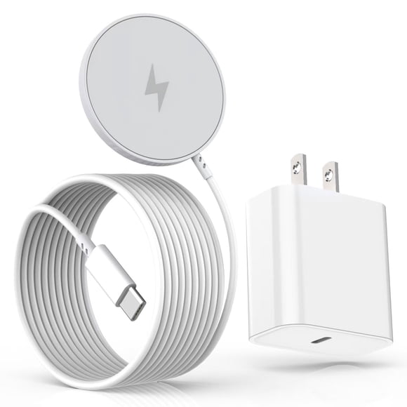 Cargador inalámbrico magnético Kruidvat de 15 W con cable de 3 m y carga rápida