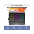 thumbnail image 2 of Case with Keyboard For iPad 9th / 8th / 7th Gen 10.2 inch & iPad Air 3rd Gen / iPad Pro 10.5", Rotatable, Multi-Touch Trackpad, Backlight & Pencil Holder, 2 of 7