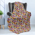 thumbnail image 4 of Colorful Soft Flannel Fleece Throw Blanket, Gummy Bears Tile Candies in Different Vibrant Colors Kids Jelly Tasty Snack, Cozy Plush for Indoor and Outdoor Use, 60" x 80", Multicolor, by Ambesonne, 4 of 5