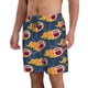thumbnail image 2 of Fotbe Burning Rugby Balls Trajes de Baño Estampados para Hombre, Shorts de Verano de Secado Rápido, Ropa de Playa, Bañadores-Small, 2 of 6
