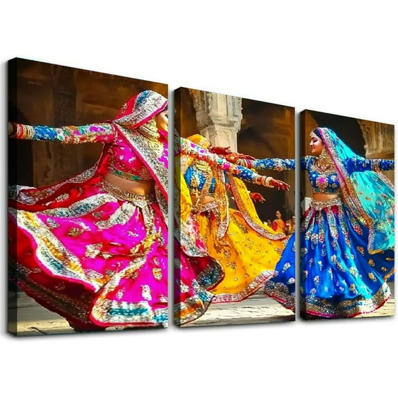 Canvas Wall Art - Indian Dance - Decor Painting for Living Room