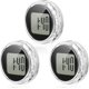 thumbnail image 1 of (3 piezas) Mini relojes de motocicleta Reloj impermeable adhesivo para montaje en motocicleta Relojes digitales para vehículo, automóvil, más de 1,1 de diámetro, 1 of 5