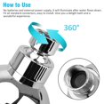 thumbnail image 2 of LED Shower Head   7 Colors Flash Light Automatically Changing LED ShowerHead  360° Adjustable Luxury Chrome High Pressure Flow Rain ShowerHead for Kids Adult Tool-Free Installation, 2 of 9