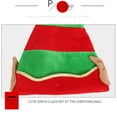 thumbnail image 4 of Elf Hats for Men and Women Soft Striped Felt Hat Christmas Party Santa Hat Holiday Accessories Green, 4 of 5