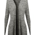 thumbnail image 4 of FashionOutfit Women's Casual Trendy Rib Open Cardigan, 4 of 4