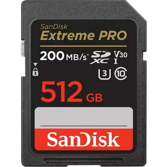 SanDisk Extreme PRO 512GB UHS-I U3 SDXC Memory Card