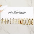 thumbnail image 1 of De pendientes de moda con varios elementos como mariposa, forma de corazón, perla falsa, diamantes de imitación, diseño geométrico, estilo nudo, etc. Tipo 46,, 1 of 2