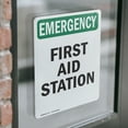 thumbnail image 3 of (2 Pack) First Aid Station OSHA Emergency Sign 12 Inch X 18 Inch Vinyl Label Decal Sticker Weather Resistant, UV Protected for Workplace, Business, and Construction Site, Made in the, 3 of 6