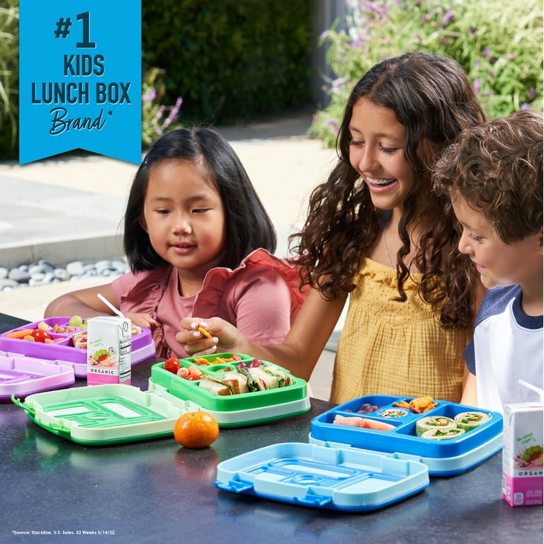 Bentgo Kids Leak-Proof, 5-Compartment Bento-Style Kids Lunch Box - Ideal  Portion Sizes for Ages 3 to 7, BPA-Free, Dishwasher Safe, Food-Safe  Materials (Purple) 