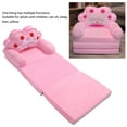thumbnail image 3 of Toddler Chair, Foldable Cloth Sponge Soft Fold Out Couch Bed Floor Cushion Armrest Sofa for Napping Playing Sleeping Reading, 3 of 7