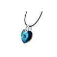 thumbnail image 2 of Gem Stone King 925 Sterling Silver Blue Heart Pendant Necklace Made with Crystals, 2 of 3