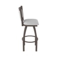 thumbnail image 4 of 870 Hadleigh 30" Swivel Bar Stool with Bronze Finish and Graph Alpine Seat and Back, 4 of 5