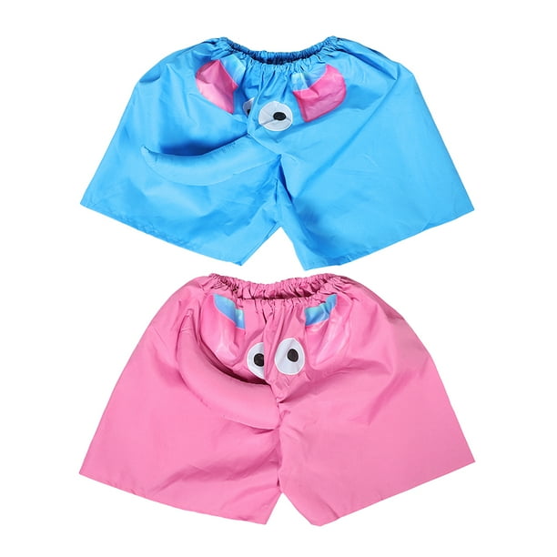 2 pantalones de pijama divertidos con nariz de elefante para hombres y adultos, pantalones cortos de elefante de dibujos animados para fiestas de animales en el jardín de infantes, juegos familiares