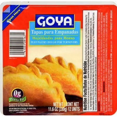 Goya Tapa Empanada Dough Shell 11.6 Ounce – 16 per Case Pastry Dough Goya Tapa Empanada Dough Shell 11.6 Ounce – 16 per Case Pastry Dough