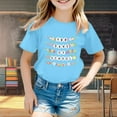 thumbnail image 2 of Icvfdpl T-Shirts Filles Rentrée Scolaire, T-Shirt Imprimé Col Rond Manches Courtes Respirant Mode Urbaine 3-4 Ans, 2 of 4