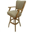 thumbnail image 2 of Home Square 35" Swivel Wood Extra Tall Bar Stool in Beige - Set of 3, 2 of 4