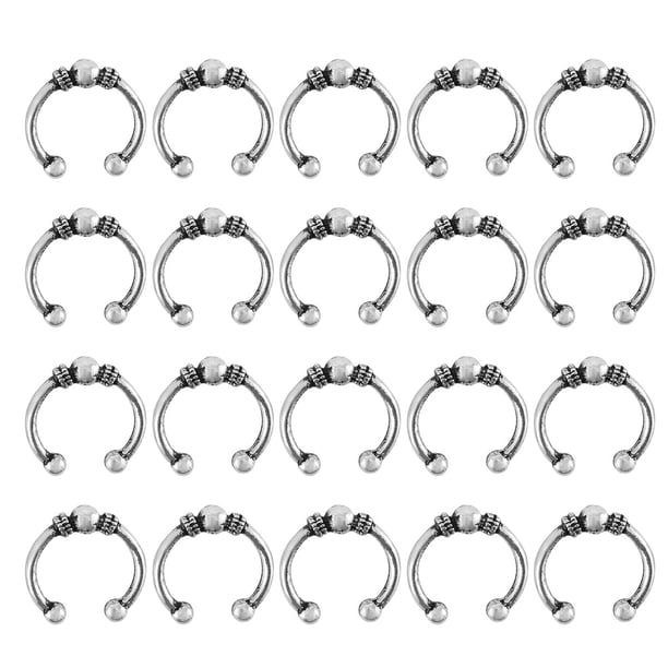 4 bolsas de 20 pinzas para el pelo, accesorios para el pelo pequeños, para mujeres y niñas (plateadas).