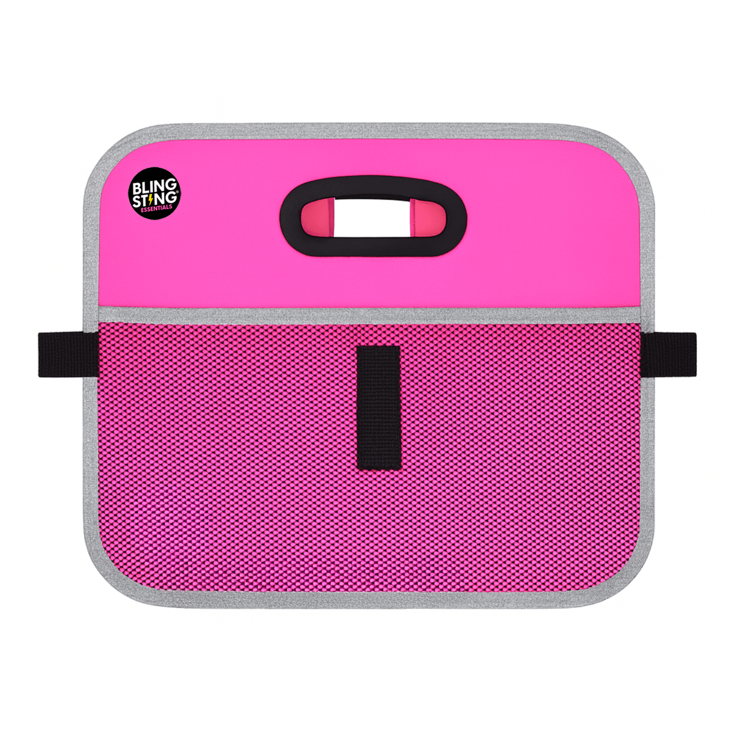Blingsting Hot Pink Car Essentials Trunk Organizer with Heavy-Duty Fabric and Storage Pockets