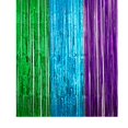 thumbnail image 4 of GUOOL Mardi Gras Foil Fringe Curtains Photo Background Backdrop 3 Colors 2MX1M Background Shine Door Wall Fringe Streamers, 4 of 9