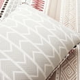 thumbnail image 6 of Lush Decor Southwest Stripe Reversible Oversized Quilt Brick Red/Neutral 3Pc Set Full/Queen, 6 of 9
