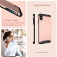 thumbnail image 5 of TUDIA Merge for iPhone Xs MAX Case (2018) Dual Layer Heavy Duty Cover - Rose Gold, 5 of 8