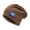 Brown, variant on Women’s Adjustable Slouch Beanie with Vertical Rib Tag & Long Loose Cut for Trail Treks Black