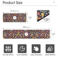 thumbnail image 3 of Yayeee Faucet Mat for Kitchen Sink 14.7" Diatomite Long Splash Guard Pad, Small Colorful Flower, 3 of 7