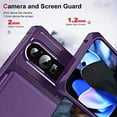 thumbnail image 3 of for Google Pixel 9 Pro XL Wallet Case with Stand-4 Card Holder Slot Hidden Bracket Double Magnetic Clasp PU Leather Slim Shockproof Hybrid TPU Frame Phone Cover for Google Pixel 9 Pro XL, Purple, 3 of 8
