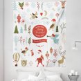thumbnail image 1 of Christmas Tapestry, Christmas Graphic Elements Delicate Gentle Ornate, Fabric Wall Hanging Decor for Bedroom Living Room Dorm, 5 Sizes, Multicolor, by Ambesonne, 1 of 1