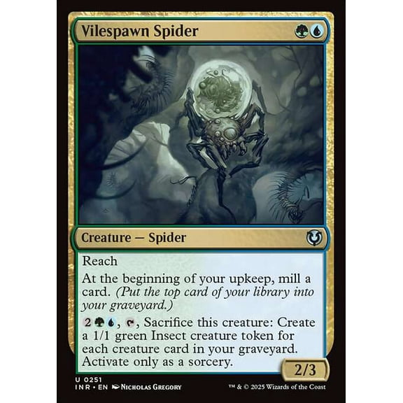 MtG Innistrad Remastered Uncommon Vilespawn Spider #251