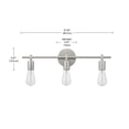 thumbnail image 5 of Better Homes & Gardens Modern 3 Light Vanity Fixture, Satin Nickel, Bulb Not Included, 5 of 7