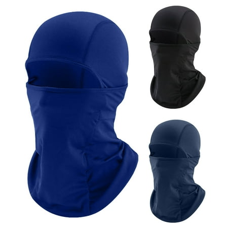 Cheers.US Fabrics Ski Face Mask Motorcycle Cycling Bike Full Face Cover Thermal Warmer Cycling Hood Hat Cap Bandana for Hiking Skateboard