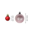 thumbnail image 2 of WJSXC Christmas Balls, 26Pcs Christmas Balls Hanging Ornaments Shatterproof Delicate Baubles Set, for Home Holiday Party Xmas Tree Decoration Gifts (Silver 2.4" / Pink 1.2"), 2 of 6