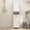 White, variant on Robot Vacuum Stand Cabinet with Wheels, Antique White MDF Side Table with Storage Doors and Drawers for Living Room, Home Office, Kitchen