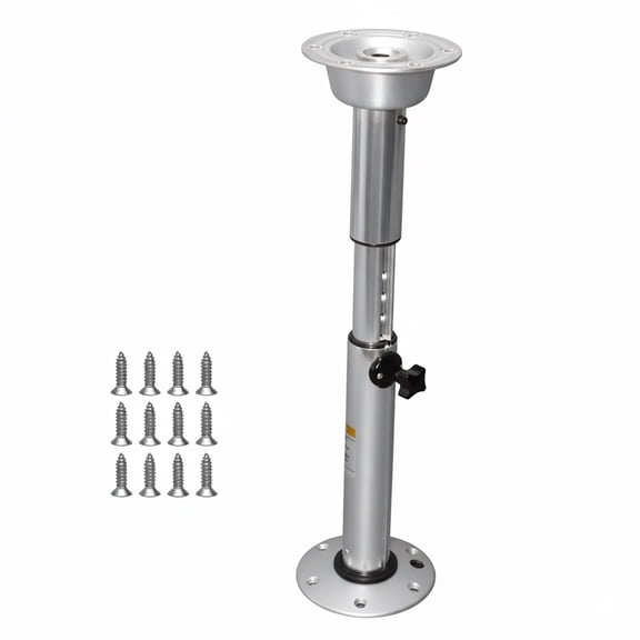 Adjustable RV Table Leg, 21.9-27.8 Inch Aluminum Alloy Telescopic Marine Table Base, Suitable for RV, Campervan, Pontoon Boat, and Yacht