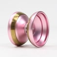thumbnail image 2 of TOP YO Reality Yo-Yo - TOPYOnation x JULY YOYO Collaboration - Bi-Metal YoYo (Pink with Gold Ring), 2 of 3
