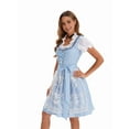 thumbnail image 3 of Oktoberfest Outfits for Women Dirndl Dress for German Traditional Bavarian Costume Blue XL, 3 of 8