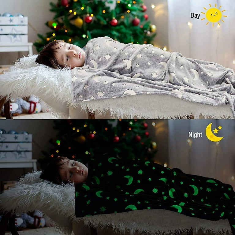 Kids glow in the dark blanket hot sale