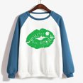 thumbnail image 4 of QIPOPIQ Chemises à Manches Longues pour Femmes Col Rond T-Shirts de la Saint-Patrick T-Shirts Amples pour Dames T-Shirt Imprimé Shamrock T-Shirt Vert Chanceux Haut T-Shirt Col Rond Chemises de Vacances de la Saint-Patrick Offres, 4 of 4