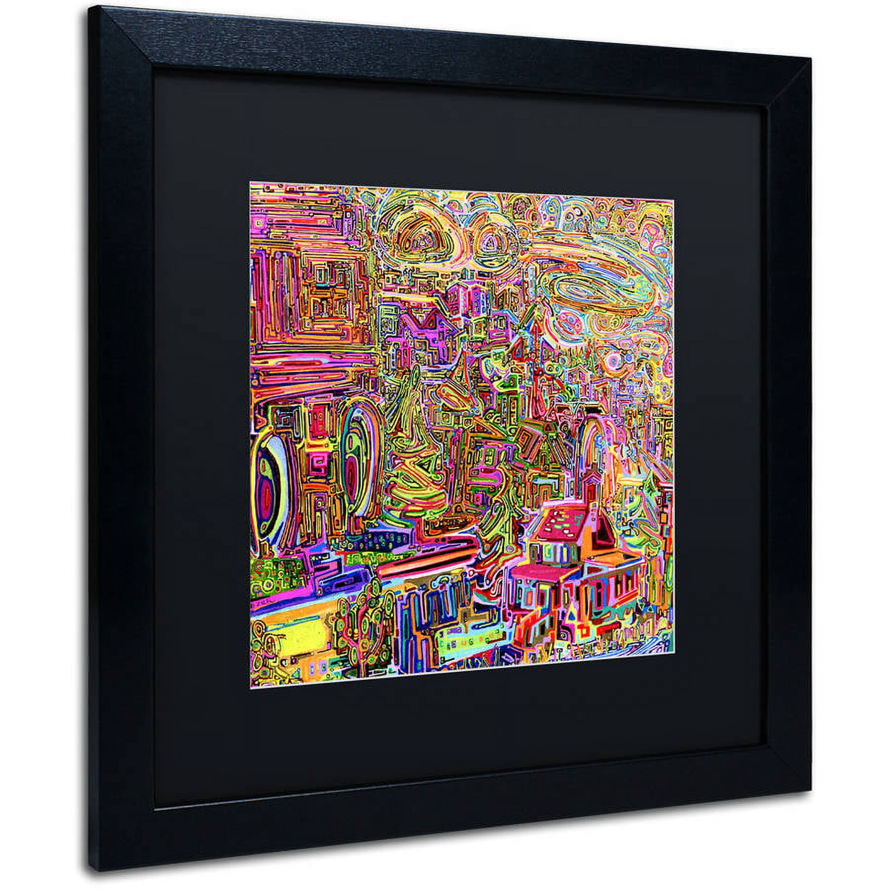 Trademark Fine Art "Strathcona No 2" Canvas Art by Josh Byer, Black Matte, Black Frame