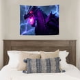 thumbnail image 4 of RKSupls Tapestry Wall Hanging Art, Purple Lightning Dragon Fantasy Magic Epic Tapestry Decoration for Daily Bedroom, Dorm, Living Room, Apartment Hallway Home Decor, 4 of 5