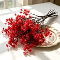 thumbnail image 7 of Memorial Day Saving!4th of July Decorations, 3PC Festival Decoration Silk Flower Showcase Flower Arrangement Independence Day Plums Blossoms Babysbreath Wedding Simulation Bouquet, 7 of 7