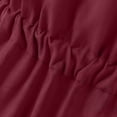 thumbnail image 6 of Ayolanni Dresses for Women Solid Crew Neck Elastic Waist Short Sleeve Midi A-Line Dress Swing Daily Modest Casual Cotton Linen Sundress with Pockets Red XXL, 6 of 8