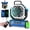Blue, variant on Camping Fan - 20000mAh Battery Powered Fan Rechargeable with LED Lantern - Portable Outdoor Tent Fans with Hanging Hook 4 Speeds Wind Remote Control, Black